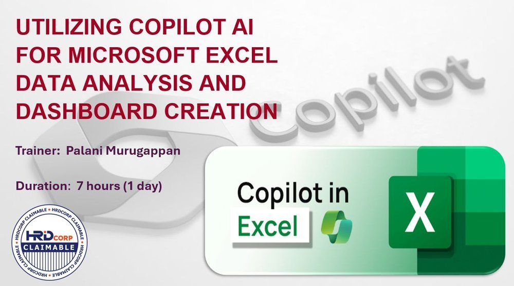 Data Analysis & Dashboards with Microsoft Copilot training flyer