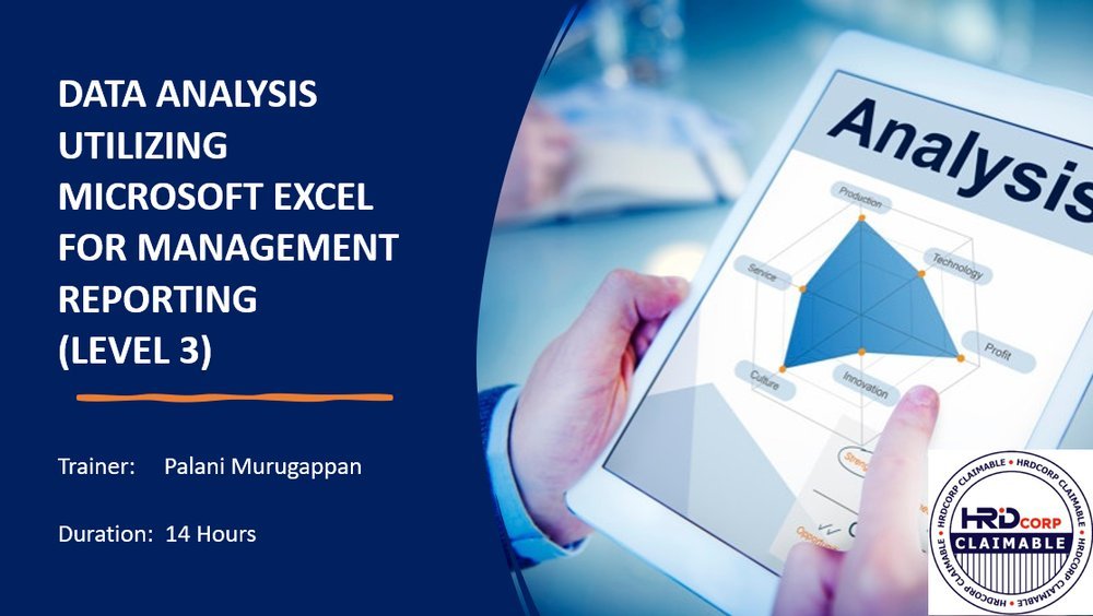 Excel Level 3: Advanced Analysis for Complex Data training flyer