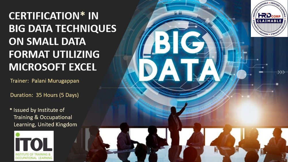 Big Data Analysis with Microsoft Excel (UK Certification) training flyer